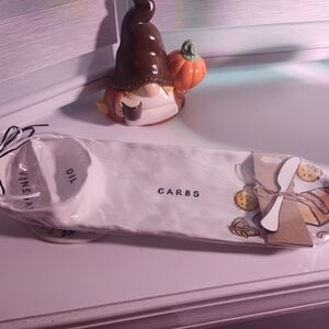 Mud Pie White Oil Vinegar Ceramic Bread Tray